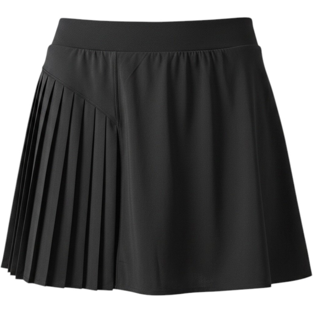 Spanx Get Moving Pleated Skort Black Athletic Tennis Golf Skirt Large 50273R